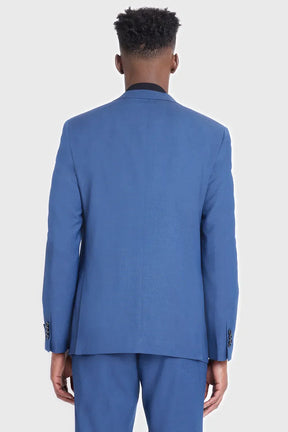 COSTUME FALSO LISO SUPER SLIM MARINHO