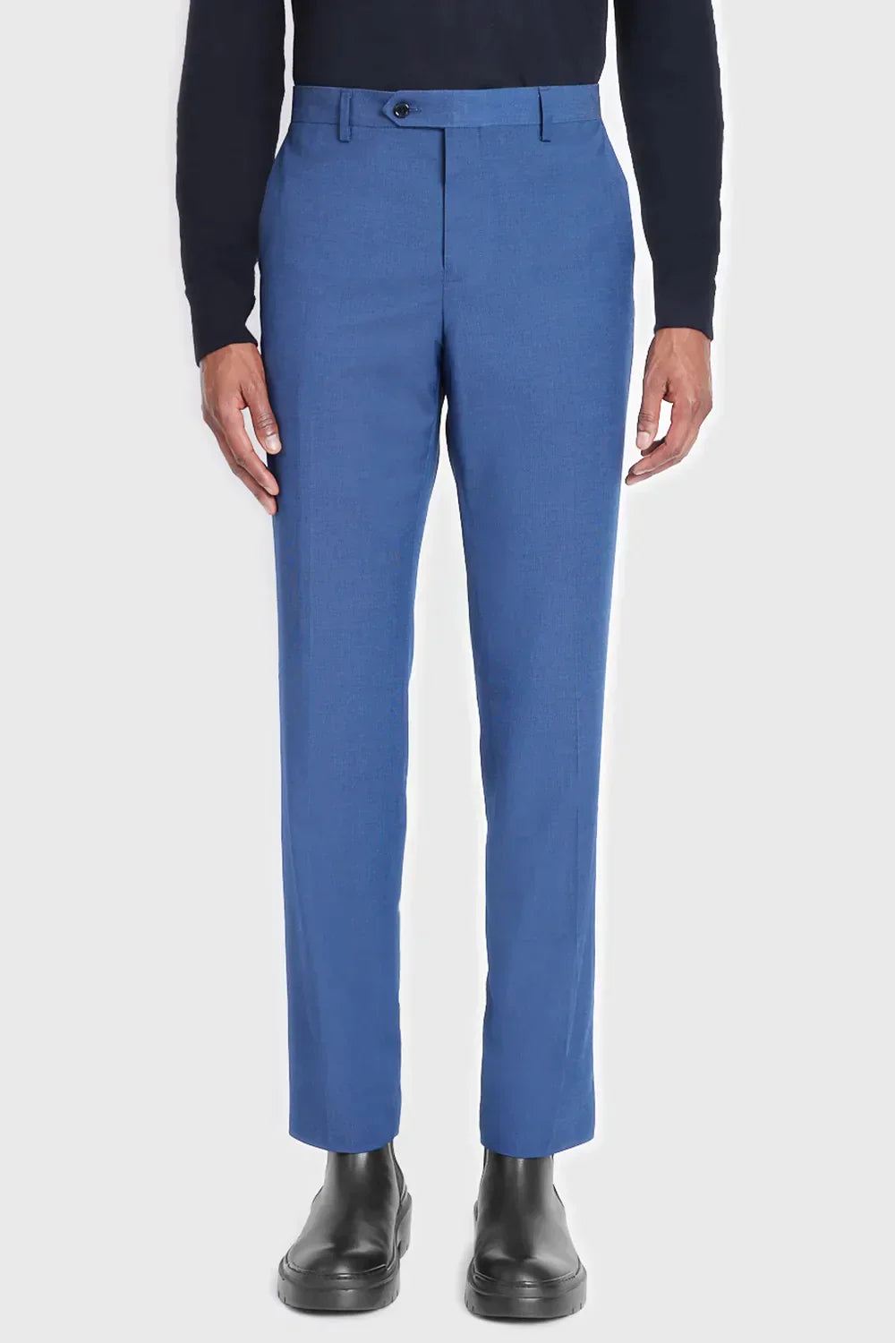 COSTUME FALSO LISO SUPER SLIM MARINHO