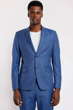 COSTUME LÃ SUPER SLIM FALSO LISO AZUL