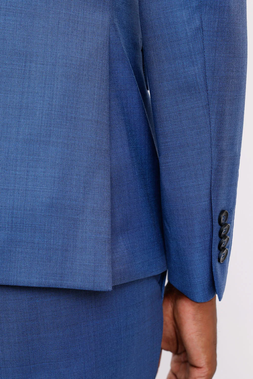 COSTUME LÃ SUPER SLIM FALSO LISO AZUL