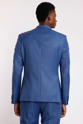 COSTUME LÃ SUPER SLIM FALSO LISO AZUL