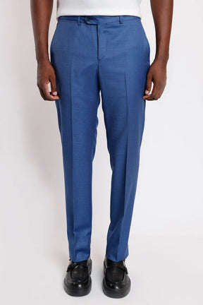 COSTUME LÃ SUPER SLIM FALSO LISO AZUL