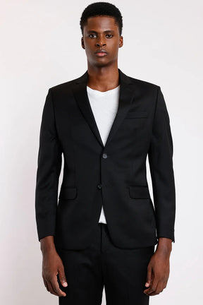 COSTUME LÃ SUPER SLIM FALSO LISO PRETO