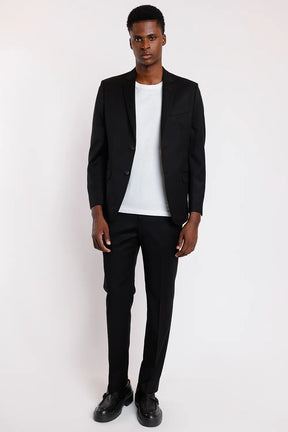 COSTUME LÃ SUPER SLIM FALSO LISO PRETO