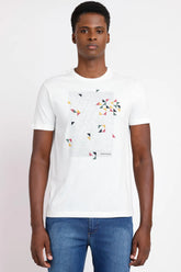 CAMISETA MANGA CURTA TRIANGLE OFF WHITE