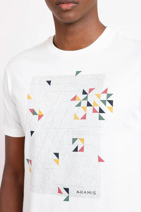 CAMISETA MANGA CURTA TRIANGLE OFF WHITE