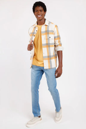 CAMISETA MANGA CURTA LISA ECO AMARELO MANGO 113