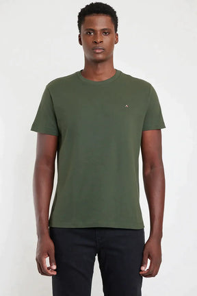 CAMISETA MANGA CURTA PIQUET VERDE MILITAR