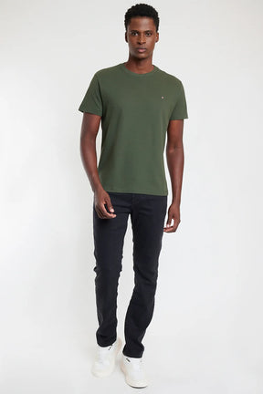 CAMISETA MANGA CURTA PIQUET VERDE MILITAR