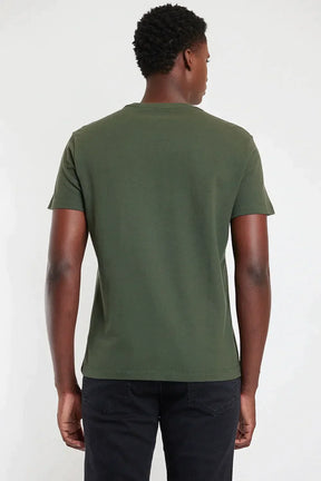 CAMISETA MANGA CURTA PIQUET VERDE MILITAR