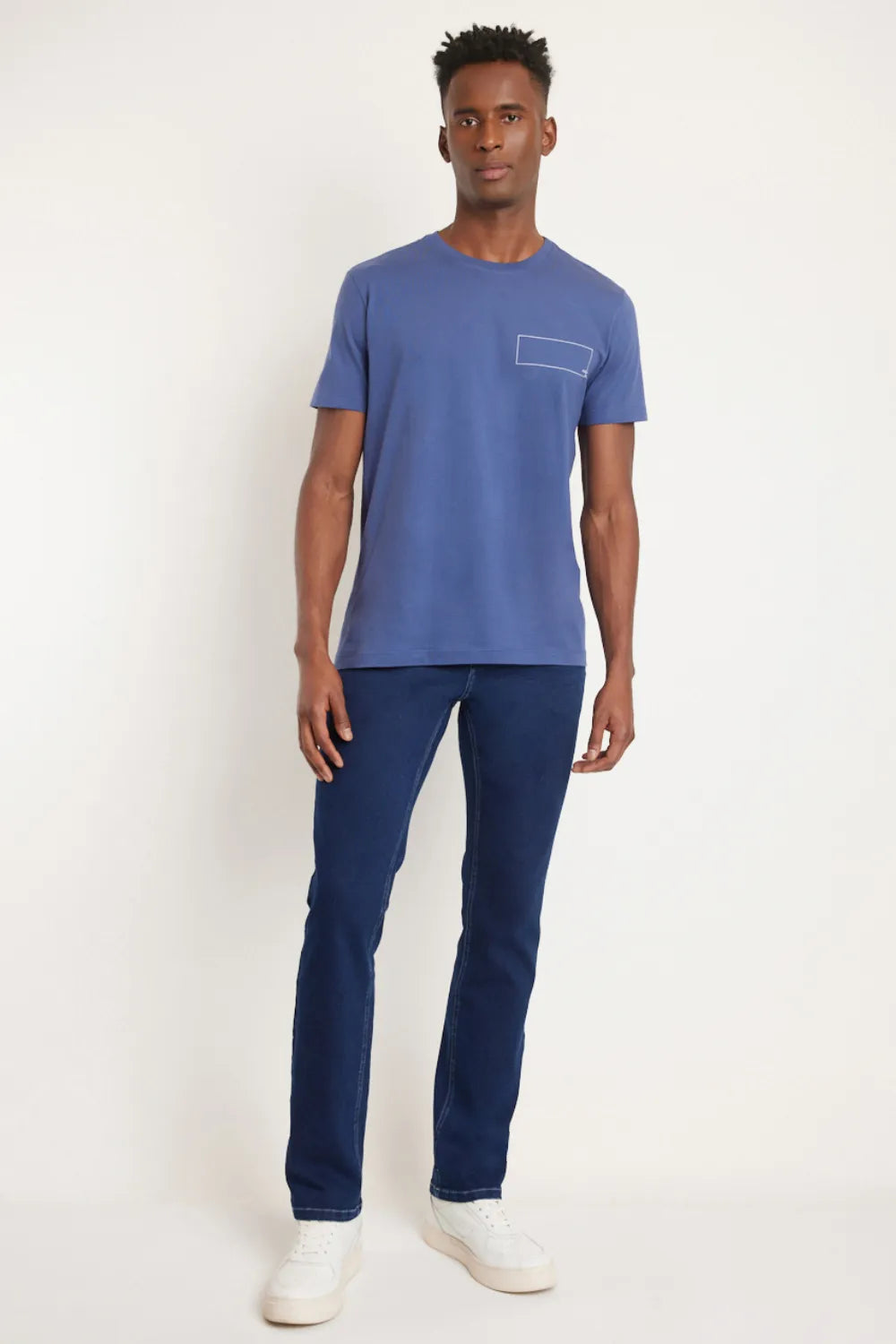 CAMISETA MANGA CURTA FORA DA CAIXA AZUL BIC