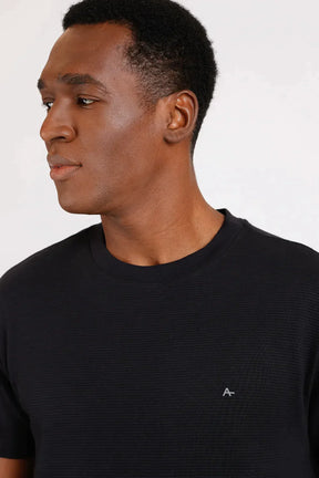 CAMISETA MANGA CURTA SUEDINE CANELADO LISO