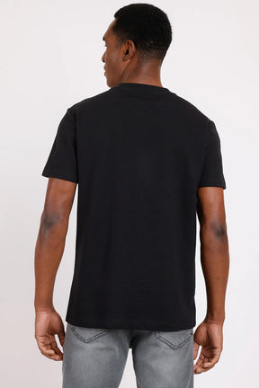 CAMISETA MANGA CURTA SUEDINE CANELADO LISO