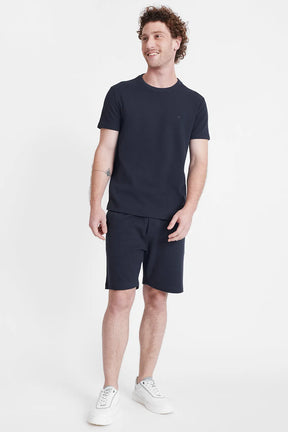 CAMISETA MANGA CURTA SUEDINE CANELADO LISO