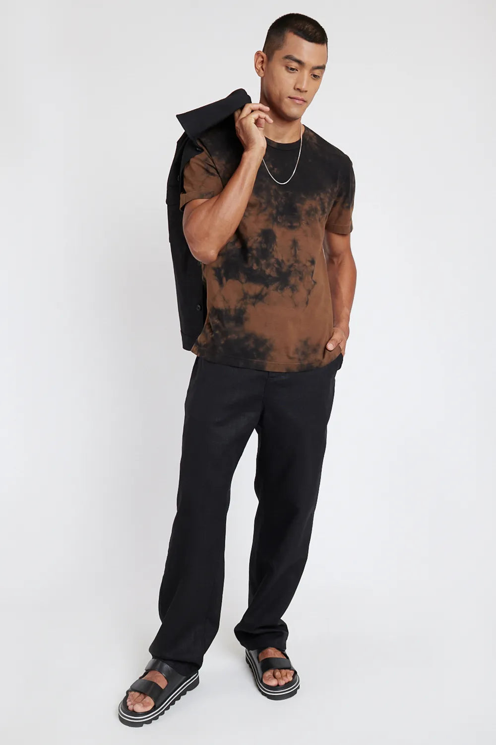 CAMISETA MANGA CURTA DARK TIE DYE CARAMELO