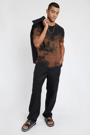 CAMISETA MANGA CURTA DARK TIE DYE CARAMELO