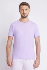 CAMISETA DE ALGODÃO PERUANO PREMIUM LILAS