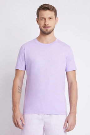 CAMISETA DE ALGODÃO PERUANO PREMIUM LILAS
