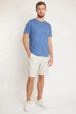 CAMISETA DE ALGODÃO PERUANO PREMIUM AZUL