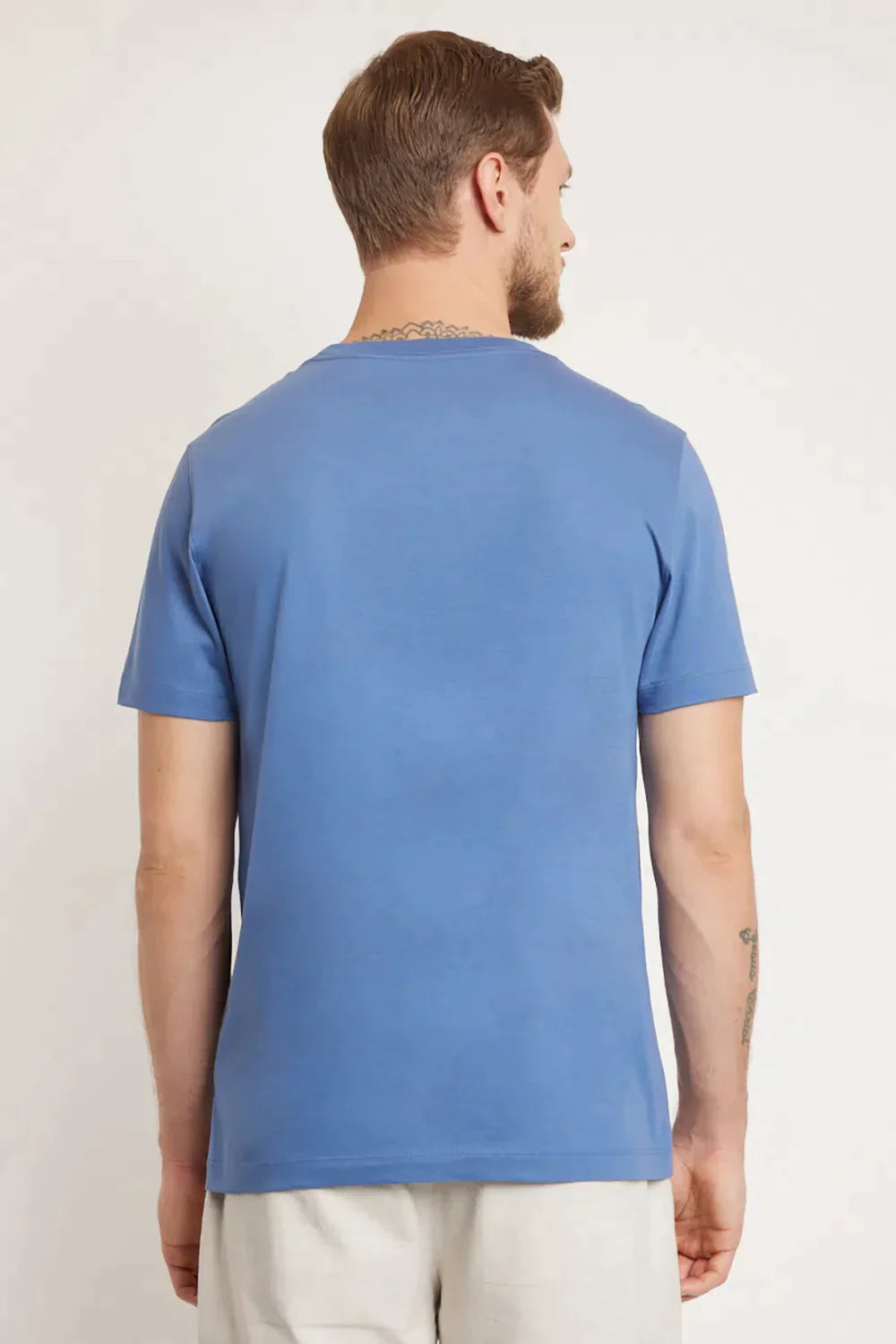 CAMISETA DE ALGODÃO PERUANO PREMIUM AZUL