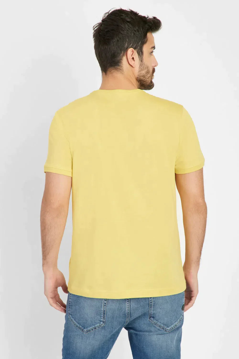 CAMISETA DE ALGODÃO PERUANO PREMIUM AMARELO