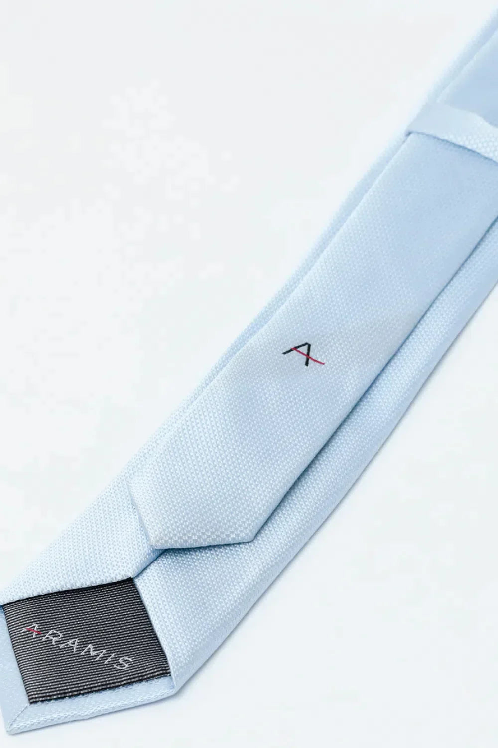 GRAVATA JACQUARD SEDA TEXTURA AZUL CLARO