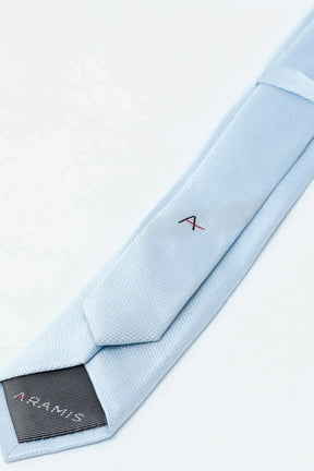 GRAVATA JACQUARD SEDA TEXTURA AZUL CLARO