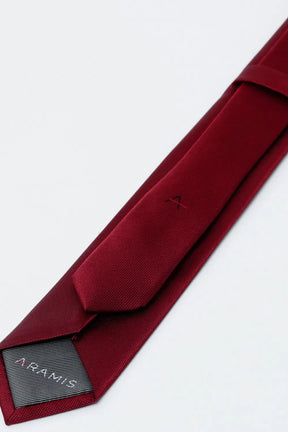 GRAVATA JACQUARD SEDA MINI QUADRADOS BORDEAUX