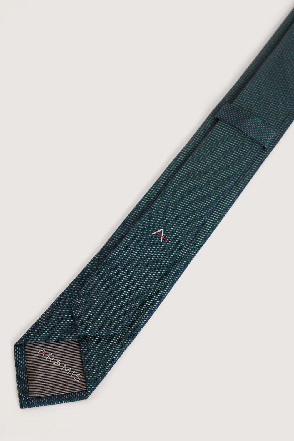 GRAVATA JACQUARD DE SEDA COM TEXTURA VERDE OLIVA