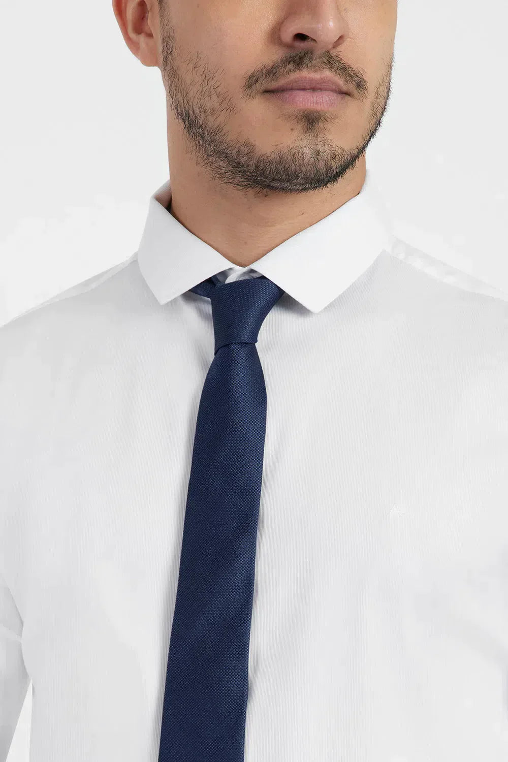 GRAVATA JACQUARD DE SEDA COM TEXTURA AZUL