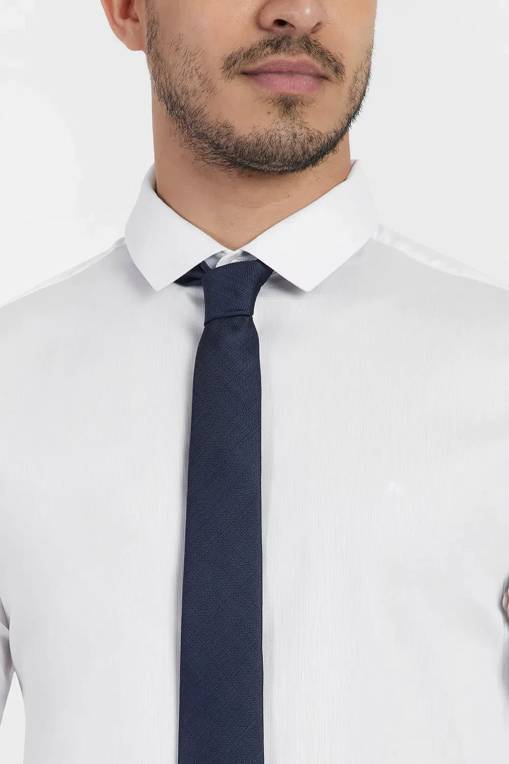 GRAVATA JACQUARD DE SEDA TEXTURA MARINHO