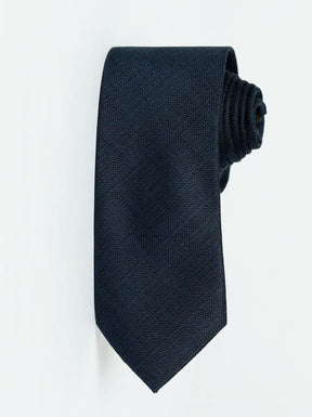 GRAVATA JACQUARD DE SEDA TEXTURA MARINHO