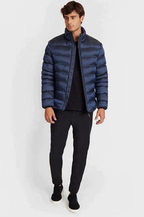 JAQUETA PUFFER LIQUID REPELLER ECO MARINHO