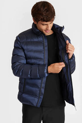 JAQUETA PUFFER LIQUID REPELLER ECO MARINHO