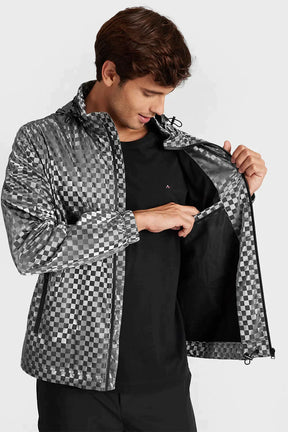 JAQUETA CORTA VENTO SQUARE LIQUID REPELLER PRETO