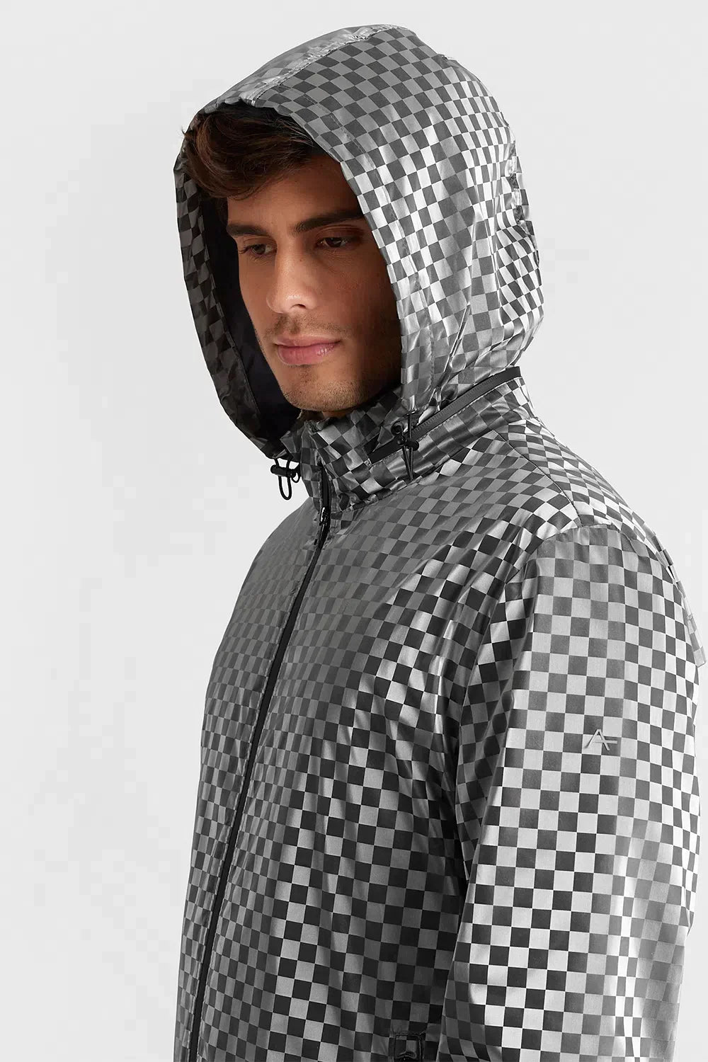 JAQUETA CORTA VENTO SQUARE LIQUID REPELLER PRETO