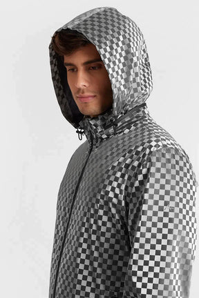 JAQUETA CORTA VENTO SQUARE LIQUID REPELLER PRETO