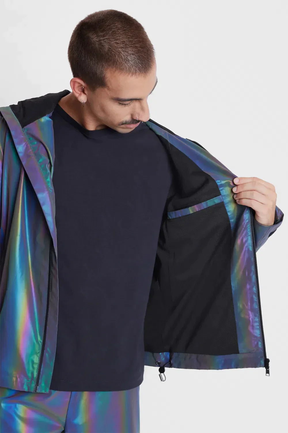 JAQUETA CORTA VENTO FLASH LIQUID REPELLER PRATA