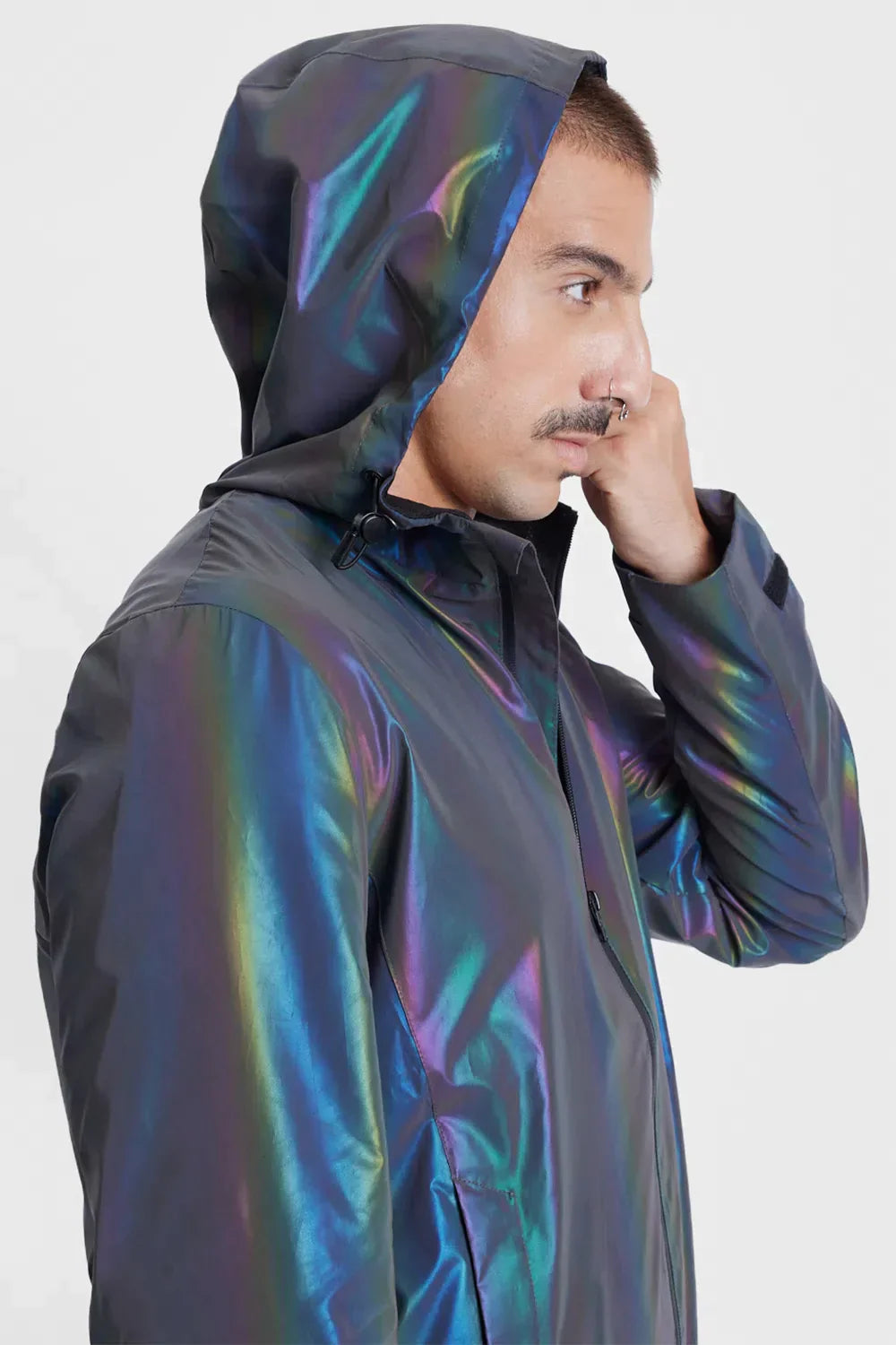 JAQUETA CORTA VENTO FLASH LIQUID REPELLER PRATA