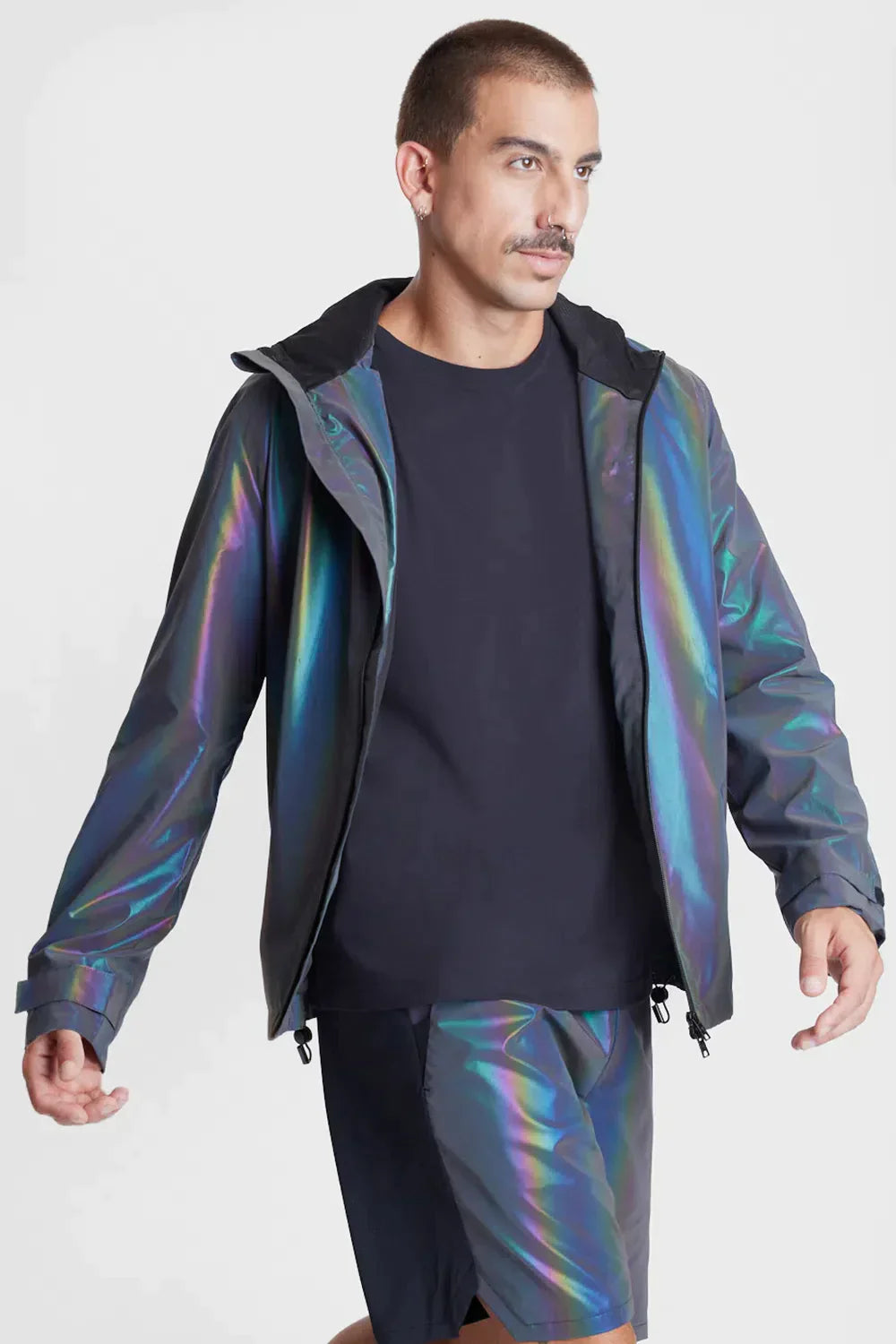 JAQUETA CORTA VENTO FLASH LIQUID REPELLER PRATA