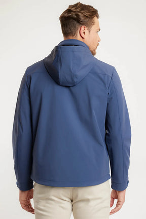 JAQUETA NYLON CAPUZ RETRATIL LIQUID REPELLER ALUMINIO