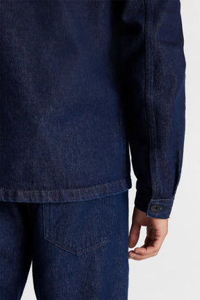 JAQUETA OVERSHIRT RAW DENIM AZUL ESCURO