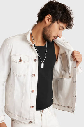 JAQUETA TRUCKER OFF WHITE OFF WHITE