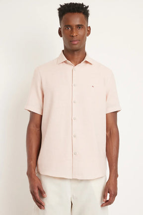 CAMISA REGULAR MAQUINETADO RÚSTICO SALMAO