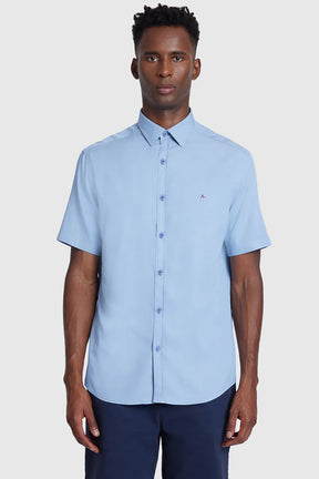 CAMISA SLIM CHAMBRAY AZUL CLARO