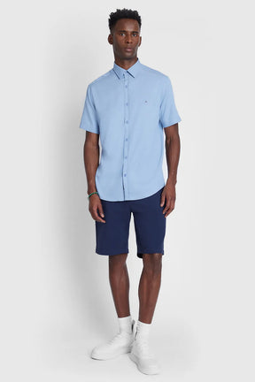 CAMISA SLIM CHAMBRAY AZUL CLARO