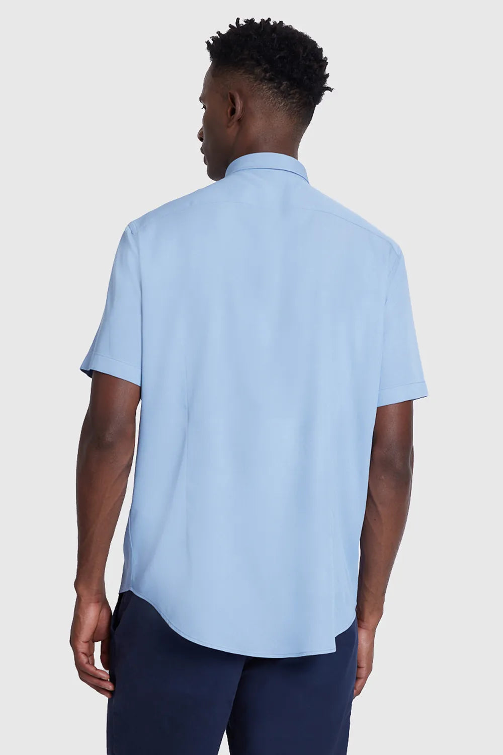 CAMISA SLIM CHAMBRAY AZUL CLARO