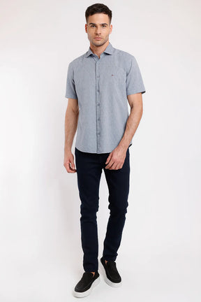 CAMISA REGULAR MOVE FLAME MARINHO