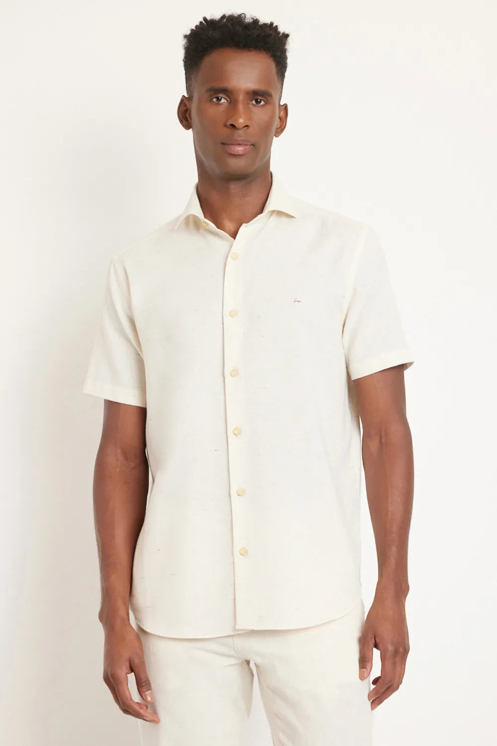 CAMISA SLIM BOTONÊ NATURAL