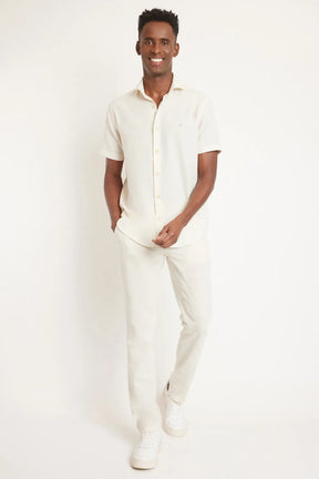 CAMISA SLIM BOTONÊ NATURAL